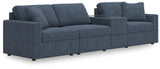 Modmax Ink Performance Fabric,Next-Gen Nuvella™ 4-Piece Sectional