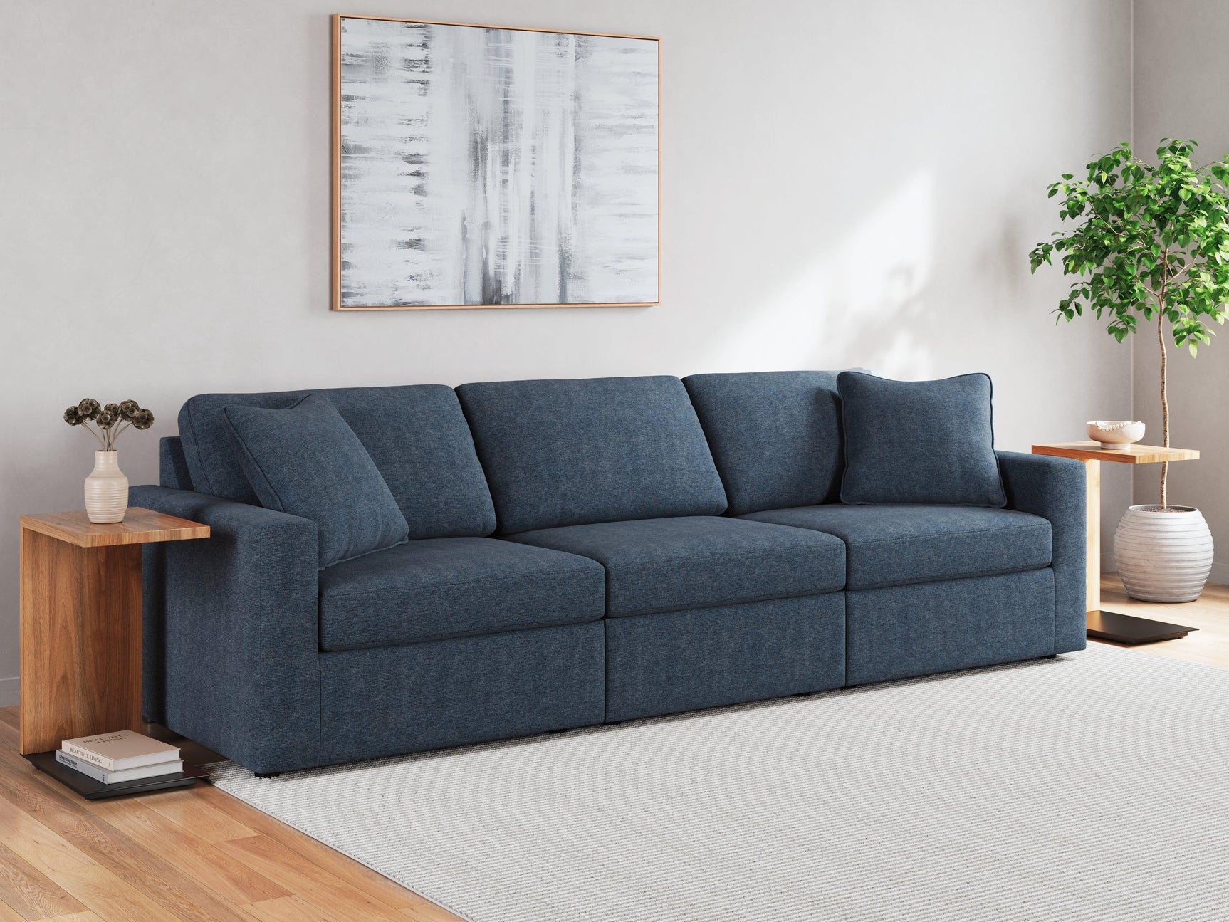 Modmax Ink 3-Piece Sectional with Ottoman