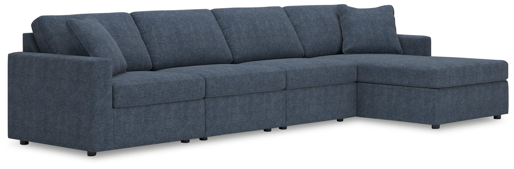 Modmax Ink Performance Fabric,Next-Gen Nuvella™ 4-Piece Sectional with Chaise