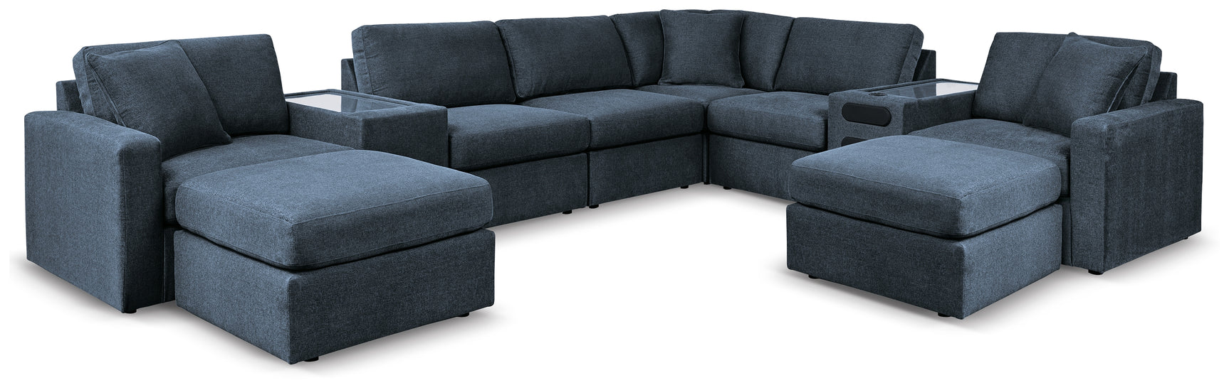 Modmax Ink 8-Piece Sectional with Ottoman