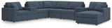 Modmax Ink Performance Fabric,Next-Gen Nuvella™ 8-Piece Sectional with Chaise