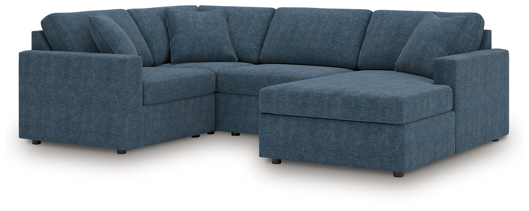 Modmax Ink Performance Fabric,Next-Gen Nuvella™ 4-Piece Sectional with Chaise