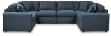 Modmax Ink Performance Fabric,Next-Gen Nuvella™ 6-Piece Sectional