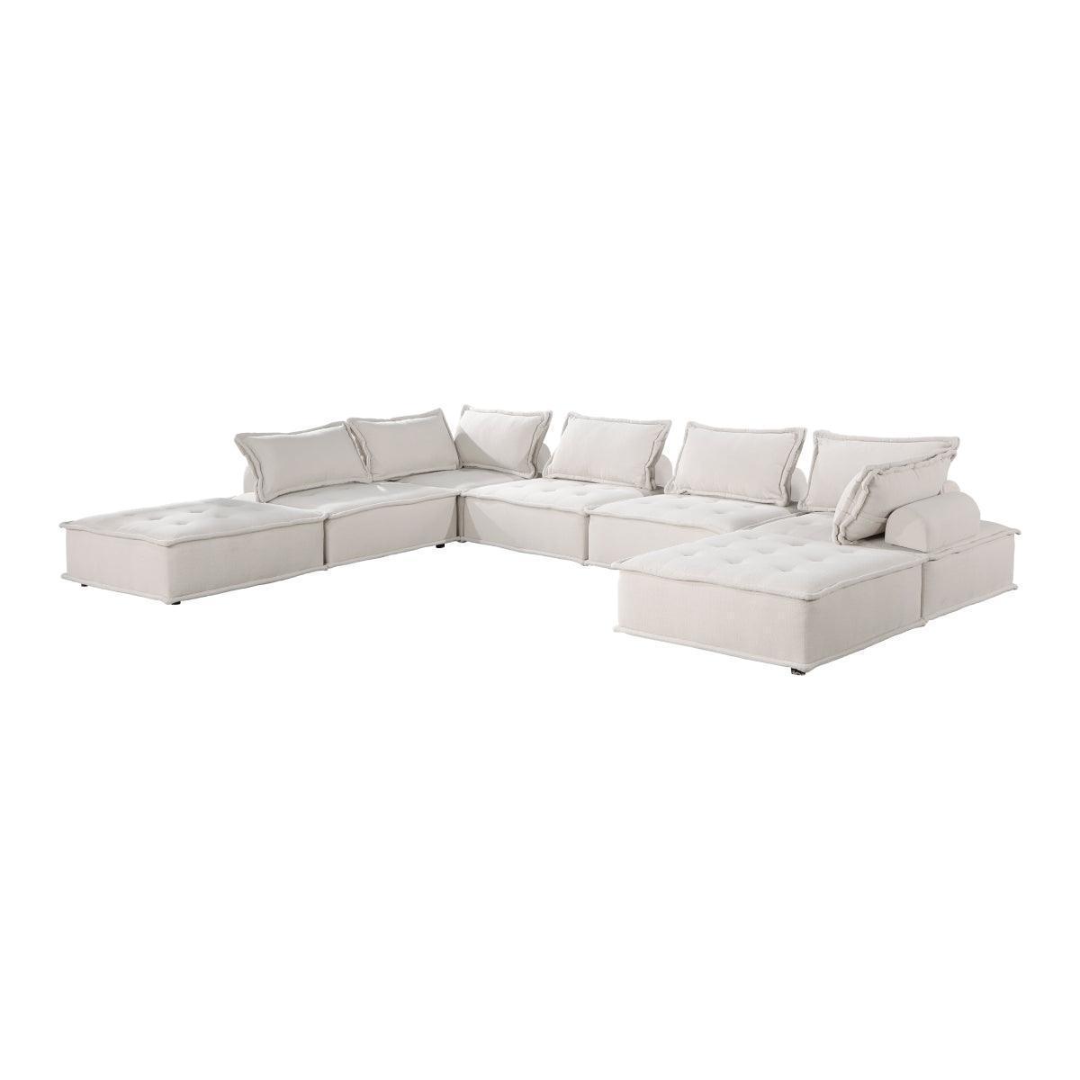 Helena White 7-Piece Modular Sectional