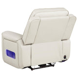 Rojas Dual Power Recliner with Cupholder Storage and LED Lighting Greige — product image 5