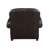 Milford Brown Modern Traditional Solid Wood And Plywood Faux Leather Upholstery Chair - Ella Furniture