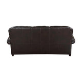 Milford Brown Modern Traditional Solid Wood And Plywood Faux Leather Upholstery Sofa - Ella Furniture