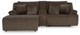 Top Chocolate Tier Sofa and Recliner