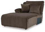 Top Tier Chocolate Velvet 4-Piece Reclining Sectional with Chaise
