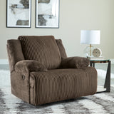 Top Chocolate Tier Sofa and Recliner
