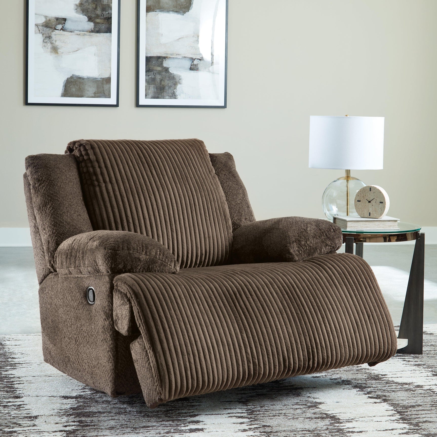 Top Chocolate Tier 5-Piece Sectional with Recliner