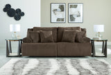 Top Tier Chocolate 2-Piece Sectional Loveseat