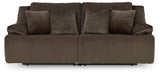 Top Tier Chocolate 2-Piece Sectional Loveseat
