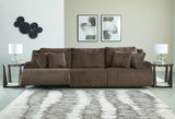 Top Tier Chocolate 3-Piece Sectional Sofa