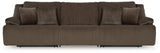 Top Tier Chocolate 3-Piece Sectional Sofa