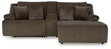 Top Chocolate Tier Sofa and Recliner