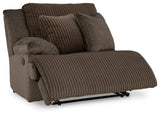 Top Tier Chocolate Velvet 3-Piece Sofa Chaise Sectional
