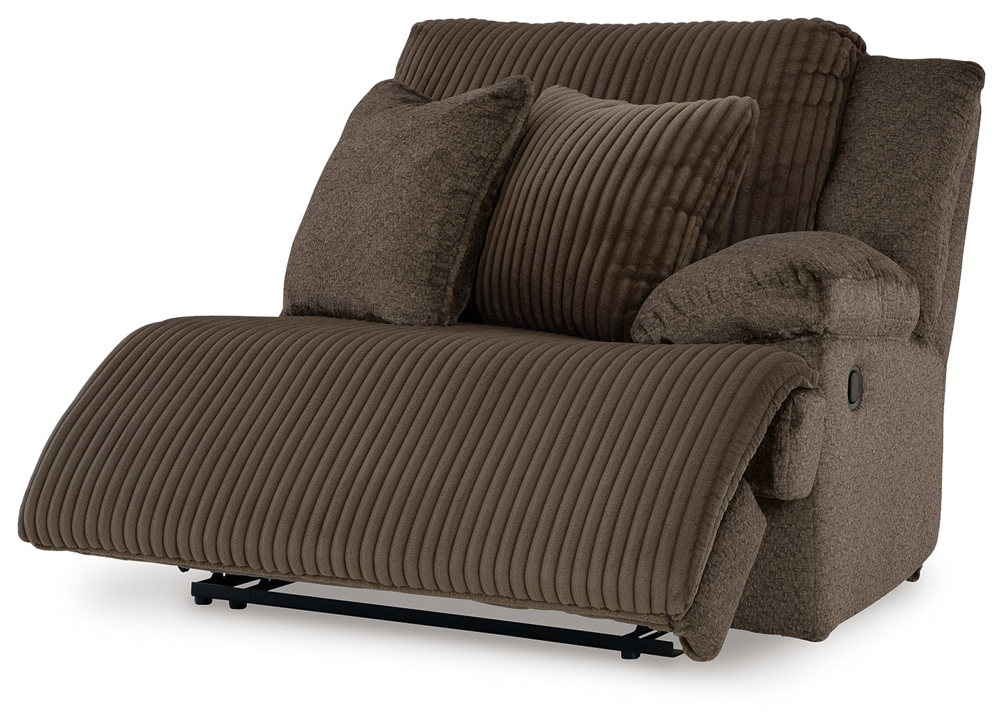 Top Tier Chocolate Velvet 4-Piece Reclining Sectional with Chaise