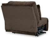 Top Tier Chocolate Velvet 4-Piece Reclining Sectional with Chaise