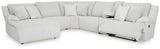 Top Tier Alloy Velvet 6-Piece Reclining Sectional with Chaise