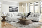 Top Tier Alloy Velvet 6-Piece Reclining Sectional with Chaise