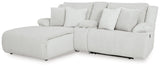Top Tier Alloy Velvet 3-Piece Reclining Sectional Sofa with Chaise