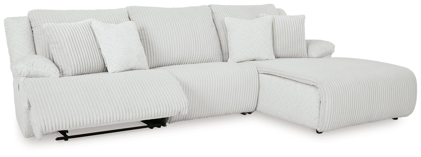 Top Tier Alloy 3-Piece Sectional Sofa Chaise