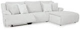 Top Tier Alloy Velvet 3-Piece Sectional Sofa Chaise