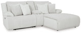 Top Tier Alloy Velvet 3-Piece Reclining Sectional Sofa with Chaise