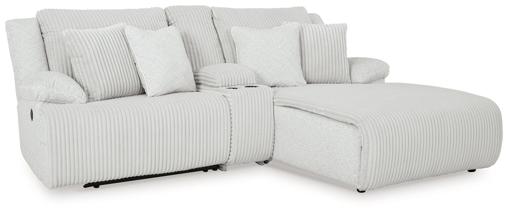 Top Tier Alloy Velvet 3-Piece Reclining Sectional Sofa with Chaise