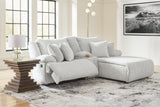 Top Tier Alloy Velvet 3-Piece Reclining Sectional Sofa with Chaise