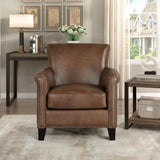 Braintree Brown Leather Accent Chair