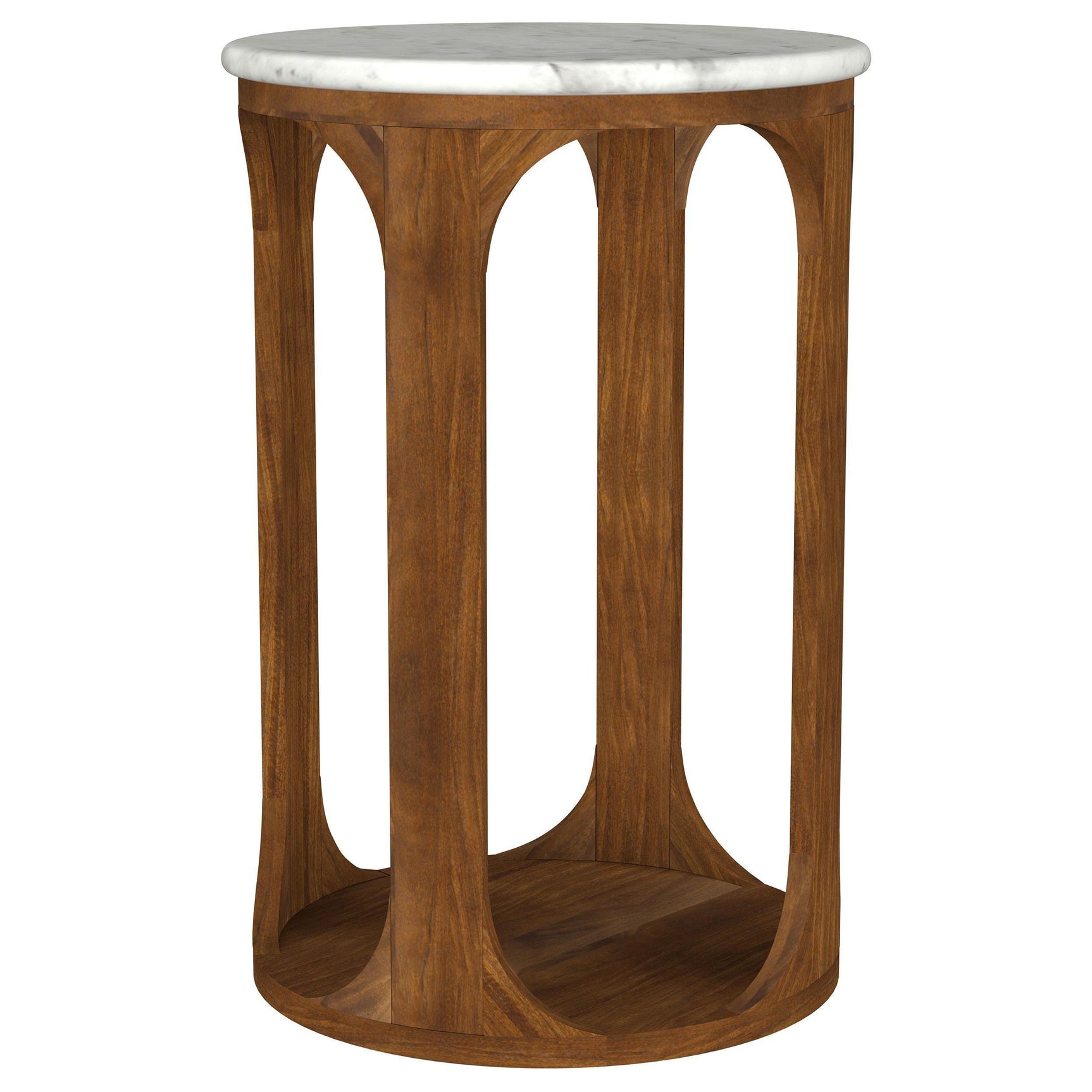 Komas Brown Marble Side Table