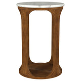 Komas Brown Marble Side Table