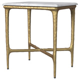 Umas Gold Marble End Table