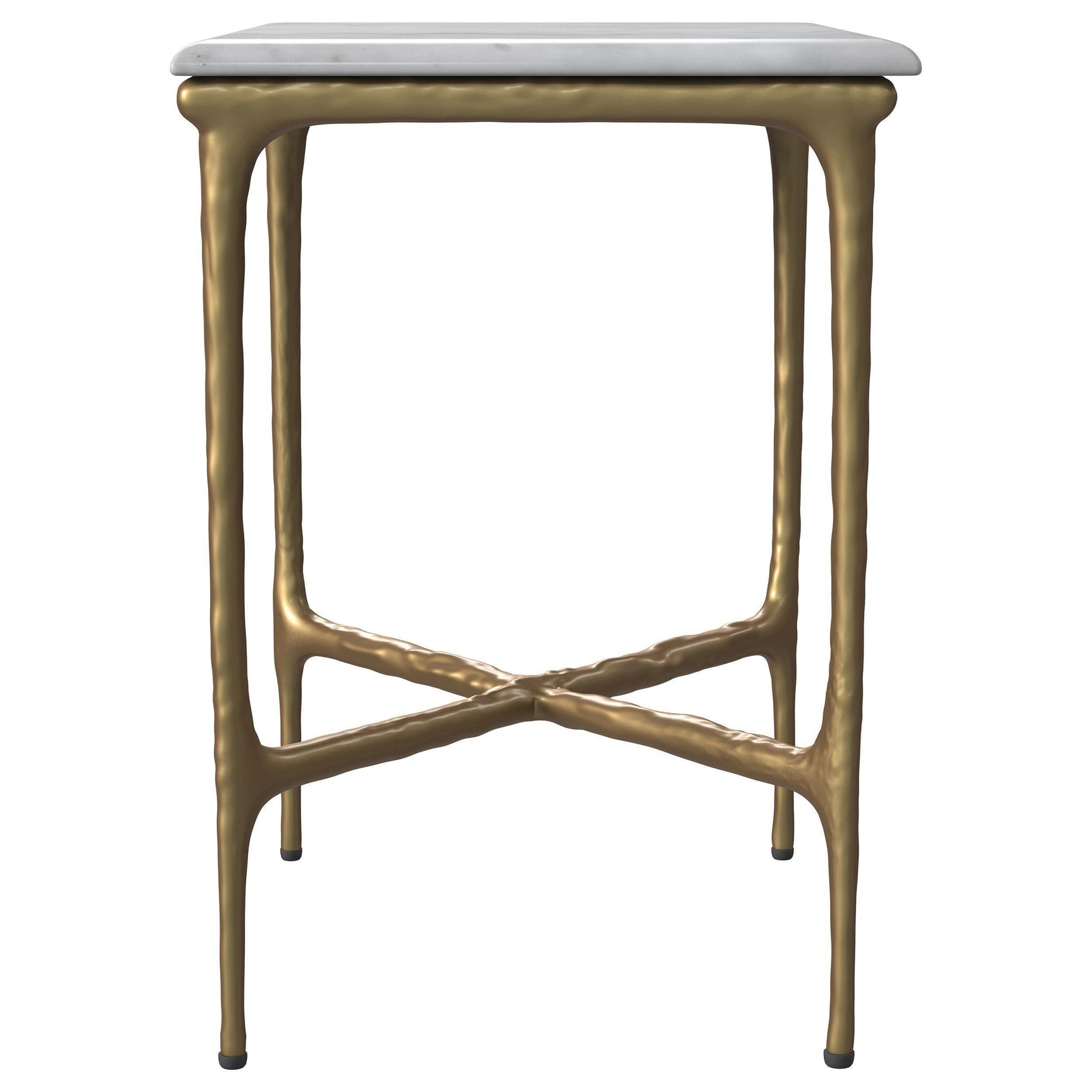 Umas Gold Marble End Table