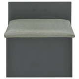Danbury 3-drawer Makeup Vanity & Stool Set Grey High Gloss