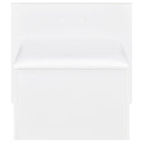 Flora 2-drawer Vanity Set with LED Mirror White High Gloss