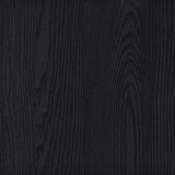 Clower Engineered Wood C-Shaped Sofa Side Table Black