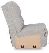 Acklen Place Pewter Performance Fabric,Next-Gen Nuvella™ 6-Piece Power Reclining Sectional