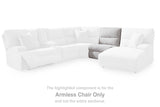 Acklen Place Pewter Performance Fabric,Next-Gen Nuvella™ 5-Piece Power Reclining Sectional