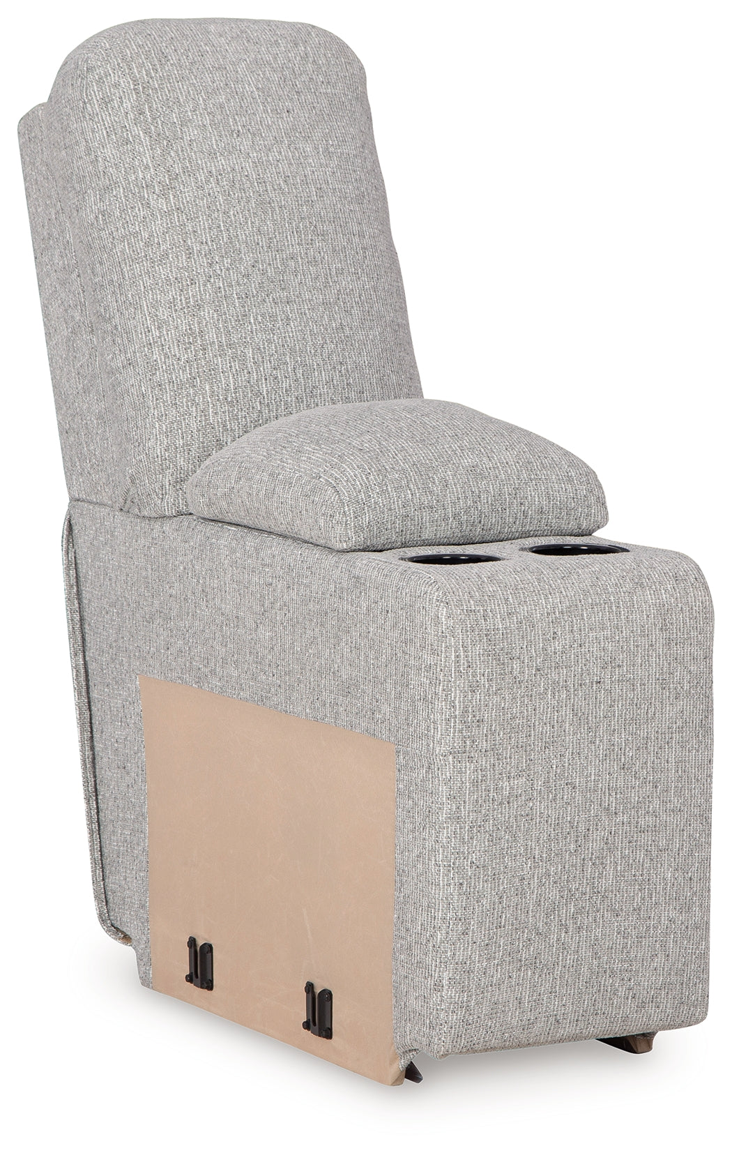 Acklen Place Pewter 7-Piece Power Sectional Reclining Sofa with Storage Console