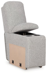 Acklen Place Pewter Performance Fabric,Next-Gen Nuvella™ 6-Piece Power Reclining Sectional