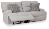 Acklen Place Pewter 2-Piece Power Reclining Sectional Loveseat