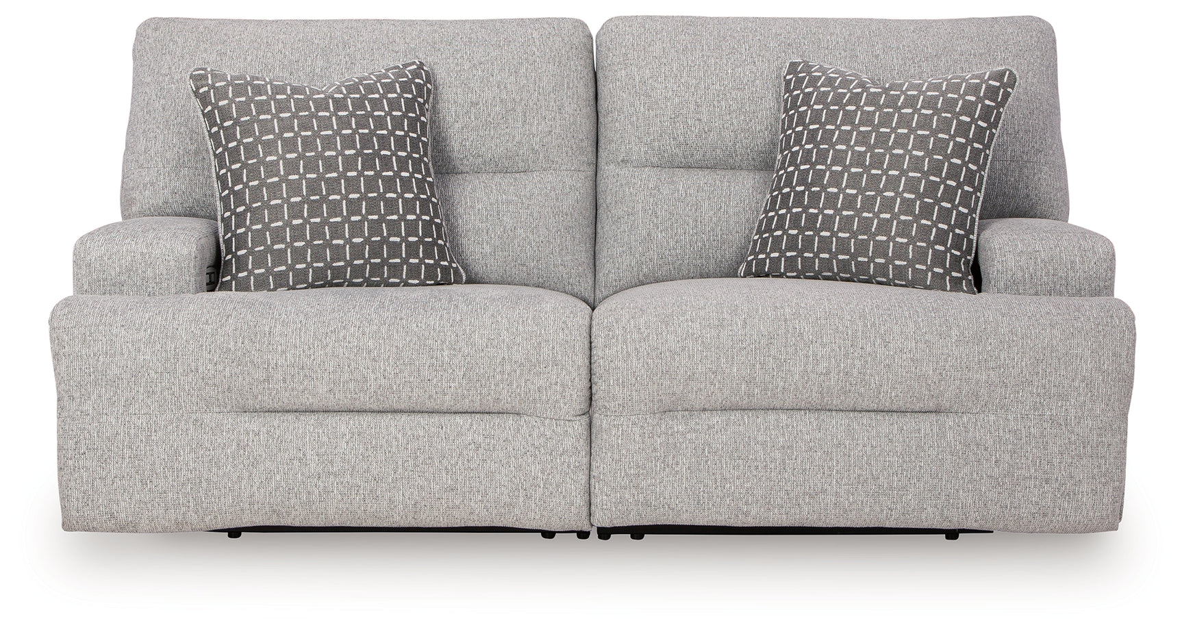 Acklen Place Pewter 2-Piece Power Reclining Sectional Loveseat