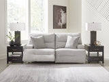 Acklen Place Pewter 7-Piece Power Sectional Reclining Sofa with Storage Console
