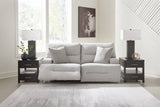 Acklen Place Pewter 2-Piece Power Reclining Sectional Loveseat