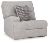Acklen Place Pewter Performance Fabric,Next-Gen Nuvella™ 6-Piece Power Reclining Sectional