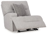 Acklen Place Pewter Performance Fabric,Next-Gen Nuvella™ 6-Piece Power Reclining Sectional