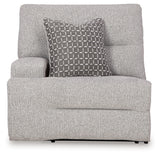 Acklen Place Pewter Performance Fabric,Next-Gen Nuvella™ 5-Piece Power Reclining Sectional